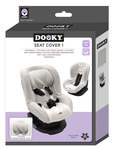 DOOKY-1426836,Husa de bumbac pentru scaune auto grupa I Dooky Linea