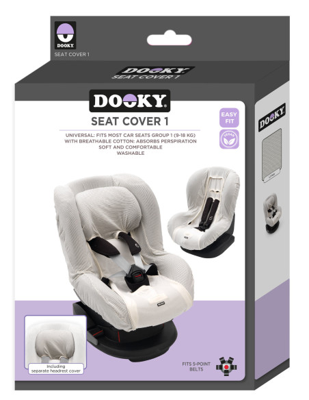 DOOKY-1426836,Husa de bumbac pentru scaune auto grupa I Dooky Linea