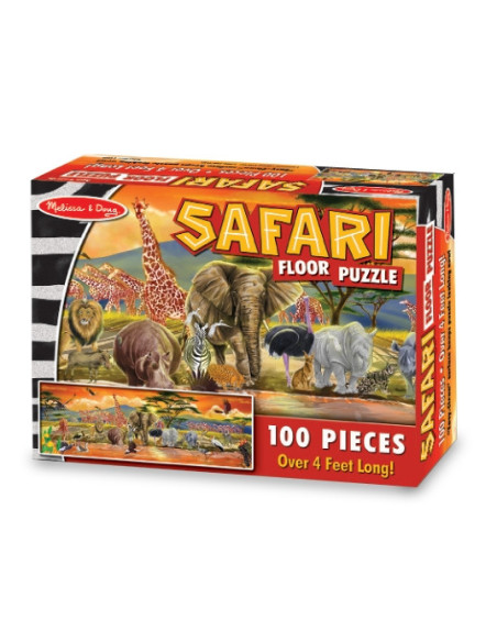 MD2873,Puzzle de podea Safari Melissa and Doug 100 piese
