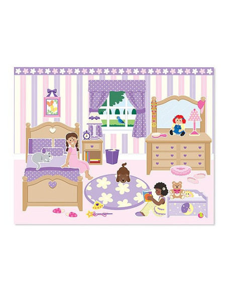 MD4197,Colectia de abtibilduri reutilizabile Casa mea Melissa and Doug
