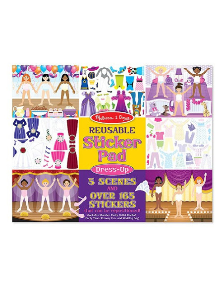 MD4198,Colectia de abtibilduri reutilizabile Parada de moda Melissa and Doug