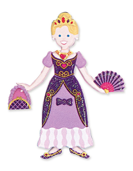 MD9100,Abtibilduri pufoase Printese Melissa and Doug