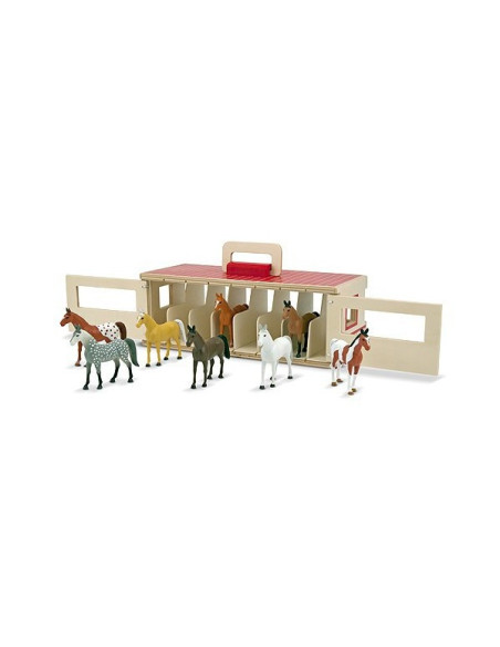 MD3744,Grajd portabil cu 8 cai Melissa and Doug