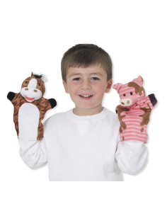 MD9080,Set 4 papusi de mana Ferma Melissa and Doug 2