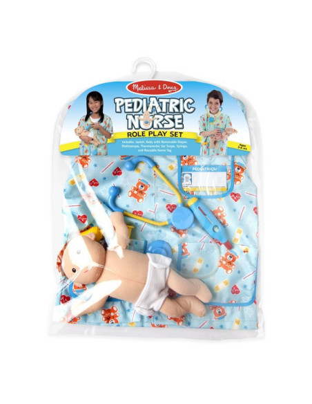 MD8519,Costum de carnaval Asistenta medicala pediatrie