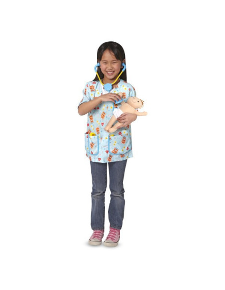 MD8519,Costum de carnaval Asistenta medicala pediatrie