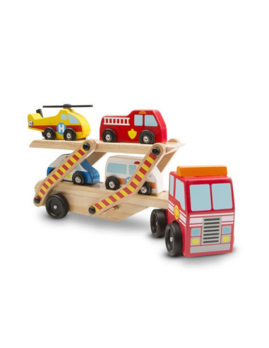 MD4610,Transportor cu vehicule de urgenta Melissa and Doug