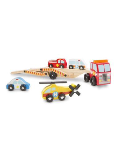 MD4610,Transportor cu vehicule de urgenta Melissa and Doug