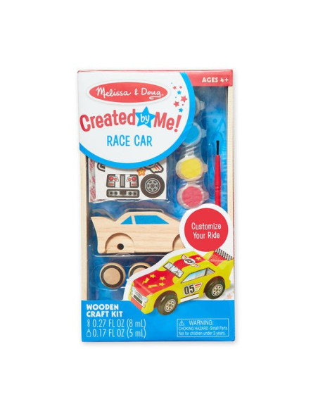 MD8829,Coloreaza-ti masinuta de curse din lemn Melissa and Doug