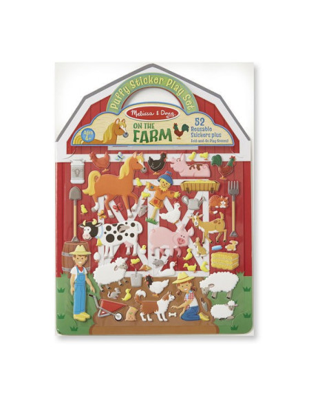 MD9408,Abtibilduri pufoase La ferma Melissa and Doug