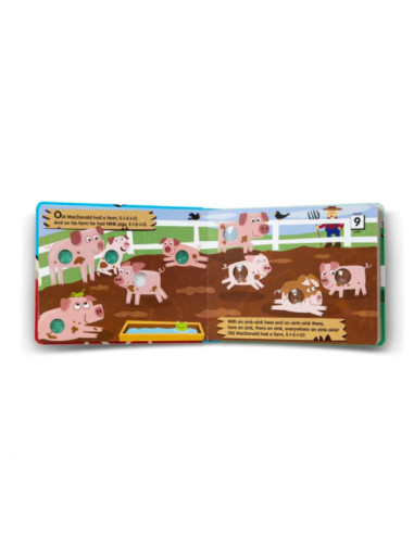 MD31341,Carte-joc in limba engleza Ferma cu butoane