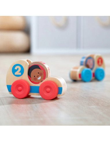 MD30737,Set de doua masinute din lemn colectia GO TOTs