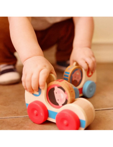 MD30737,Set de doua masinute din lemn colectia GO TOTs