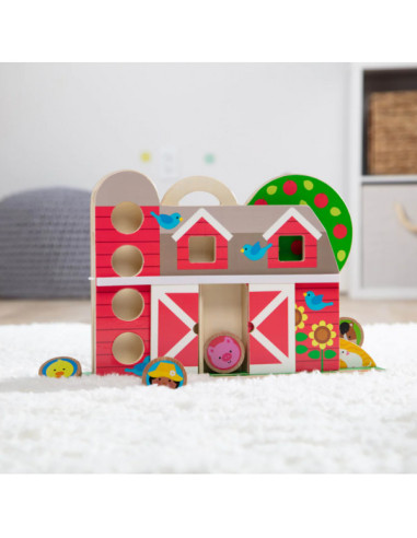 MD30740,Set de joaca din lemn Acrobatii la Ferma colectia GO TOTs