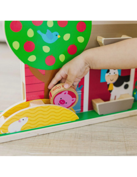 MD30740,Set de joaca din lemn Acrobatii la Ferma colectia GO TOTs