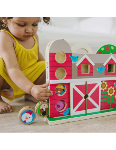 MD30740,Set de joaca din lemn Acrobatii la Ferma colectia GO TOTs