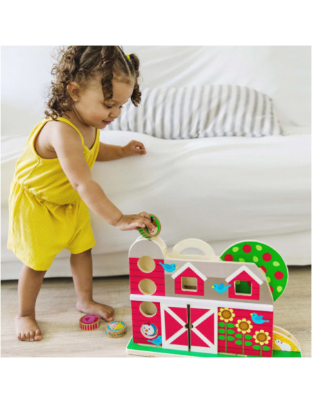 MD30740,Set de joaca din lemn Acrobatii la Ferma colectia GO TOTs