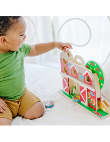 MD30740,Set de joaca din lemn Acrobatii la Ferma colectia GO TOTs