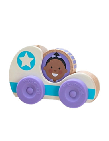 MD30747,Masinuta din lemn Blue Star colectia GO TOTs