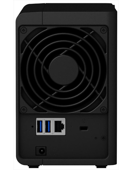 DS218,NAS SYNOLOGY, tower, HDD x 2, capacitate maxima 32 TB, memorie RAM 2 GB, RJ-45 (Gigabit), porturi USB 2.0 | USB 3.0 x 2, "