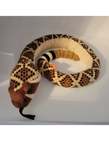 WR16754,Sarpe WESTERN DIAMONDBACK - Jucarie Plus Wild Republic 141 cm