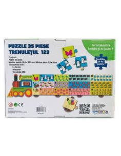 Puzzle educativ HappySchool - Trenuletul 123