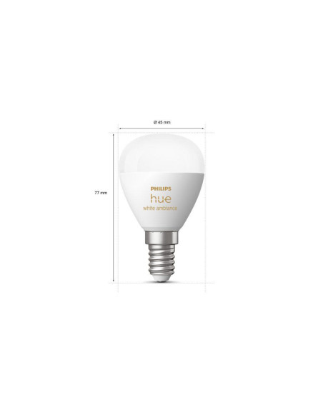 000008719514491106,PHILIPS HUEWA 5.1W LUSTER E14 1P EU "000008719514491106" (timbru verde 0.45 lei)