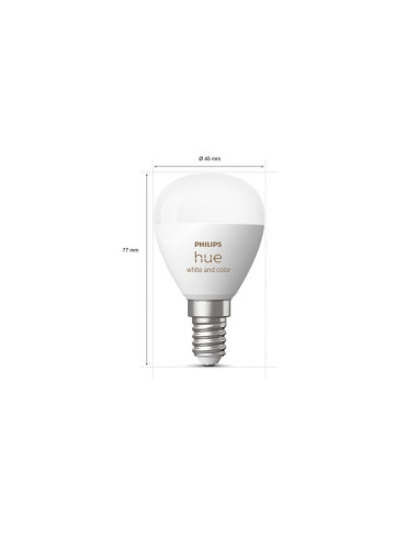 000008719514491281,PHILIPS HUEWCA 5.1W LUSTER E14 2P EU "000008719514491281" (timbru verde 0.45 lei)