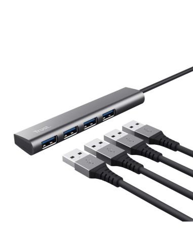 RY-TR-24948,Hub Trust Halyx USB-C to 4 x USB-A 3.2 "TR-24948"