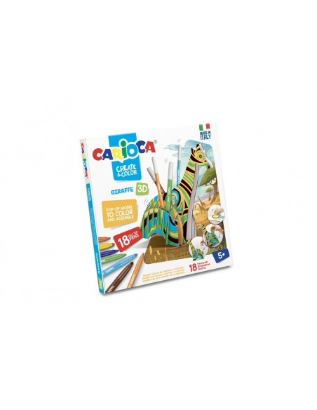 Set creativ Create & Color Carioca Girafa 3D,SKR122