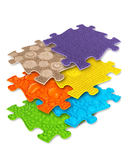 MFK-023-1,Covoras ortopedic senzorial puzzle Set pentru bebelusi Muffik