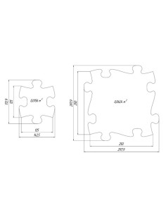 MFK-029-1,Set covorase ortopedice senzoriale puzzle Diamant A Muffik 2