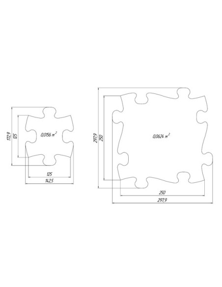 MFK-029-1,Set covorase ortopedice senzoriale puzzle Diamant A Muffik