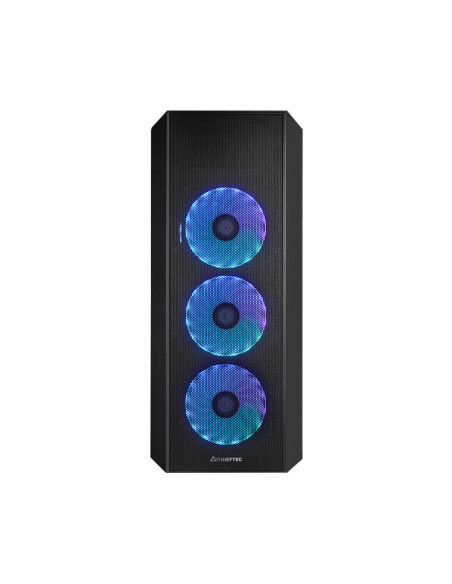 GL-04B-OP,Carcase Chieftec, "Scorpion IV" middle tower Black, ATX Gaming case, T Glass, 4x RGB fan, MB sync, remote, Mesch, "GL-