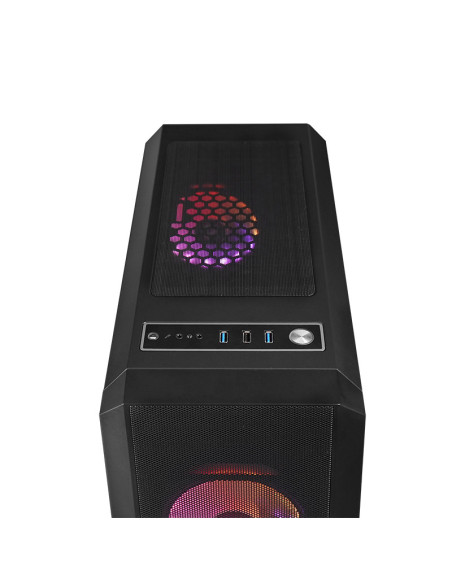 GL-04B-OP,Carcase Chieftec, "Scorpion IV" middle tower Black, ATX Gaming case, T Glass, 4x RGB fan, MB sync, remote, Mesch, "GL-