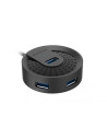 RY-HUB-30-BK,Hub USB Gembird HUB-30, 4x USB 3.0, 1x MicroUSB, Negru