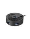 RY-HUB-30-BK,Hub USB Gembird HUB-30, 4x USB 3.0, 1x MicroUSB, Negru