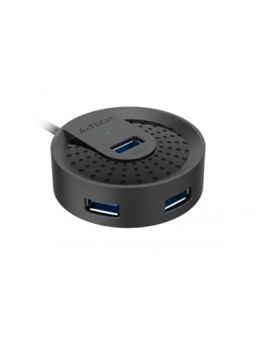 RY-HUB-30C-BK,Hub USB Gembird HUB-30C, 4x USB 3.0, 1x MicroUSB, Negru