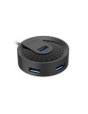 RY-HUB-30C-BK,Hub USB Gembird HUB-30C, 4x USB 3.0, 1x MicroUSB, Negru