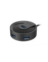 RY-HUB-30C-BK,Hub USB Gembird HUB-30C, 4x USB 3.0, 1x MicroUSB, Negru