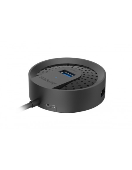RY-HUB-30C-BK,Hub USB Gembird HUB-30C, 4x USB 3.0, 1x MicroUSB, Negru