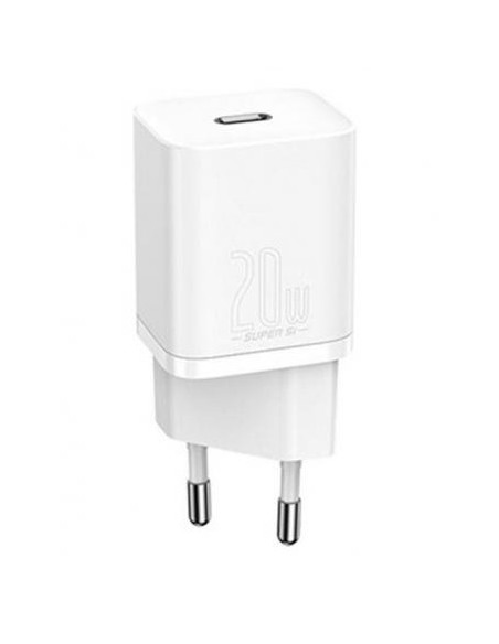 CCFS-SN02,INCARCATOR retea Baseus Speed Mini, Quick Charge 20W, 1 x USB Type-C 5V/3.0A, alb "CCFS-SN02" (timbru verde 0.18 lei) 