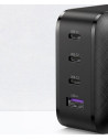 70774,INCARCATOR retea Ugreen, "CD104" Quick Charge 3.0 65W, 3 x USB Type-C 5V/3A, 1 x USB 5V/3A, negru "70774" (timbru verde 0.