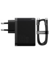 CCGP090201,INCARCATOR retea Baseus GaN5 Pro, Quick Charge 100W, 1 x USB, 1 x USB Type-C, include cablu USB Type-C la USB Type-C