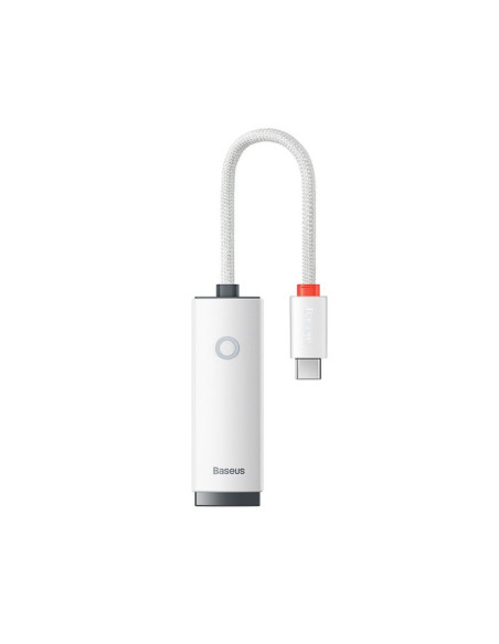WKQX000302,ADAPTOR RETEA Baseus Lite, USB Type-C to RJ-45 Gigabit LAN, LED, alb "WKQX000302" (timbru verde 0.18 lei) - 693217260