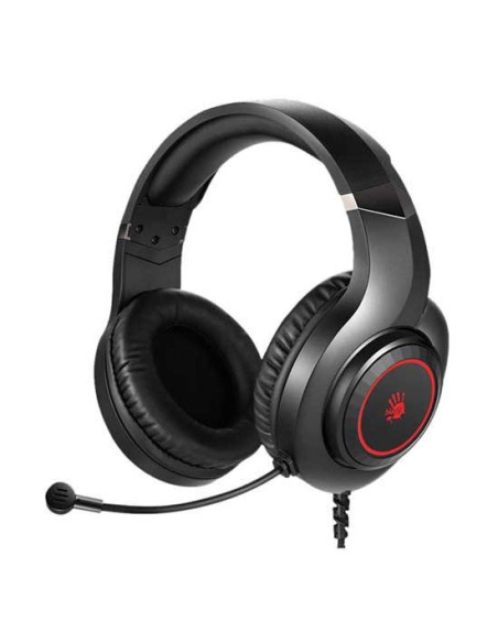 G220S,CASTI A4TECH Bloody gaming, cu fir, tip standard, utilizare multimedia (PC and more), microfon pe casca, iluminare, negru,