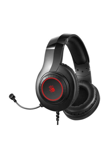 G220S,CASTI A4TECH Bloody gaming, cu fir, tip standard, utilizare multimedia (PC and more), microfon pe casca, iluminare, negru,