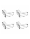BN-BL001_set,Bocioland - Set 4 protectii colturi, Cu banda adeziva pentru montare usoara, Din silicon flexibil, Transparent