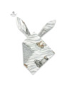 BN-6426972020275,MimiNu - Jucarie textila senzoriala, Moale, Cu doua fete, 30 x 30 cm, Din tesatura minky si bumbac, Materiale c
