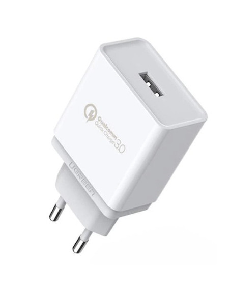 10133,INCARCATOR retea Ugreen, "CD122" Quick Charge 18W, 1 x USB 5V/3A, alb "10133" (timbru verde 0.18 lei) - 6957303811335